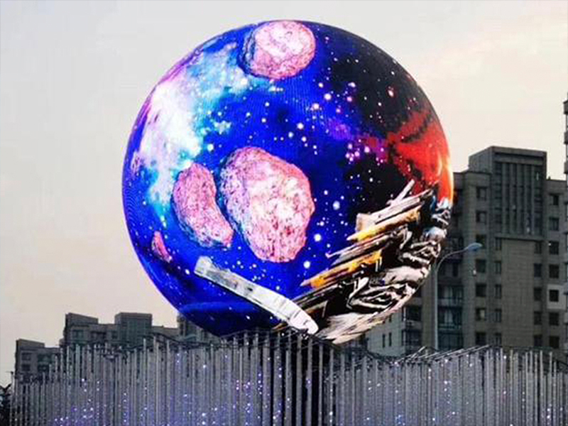 LED spherical display features and advantages