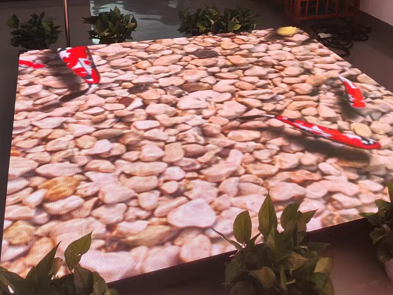 Floor tile LED display