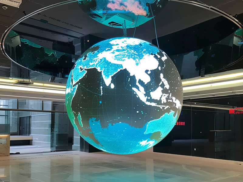 Spherical LED display: Application of innovative display technology